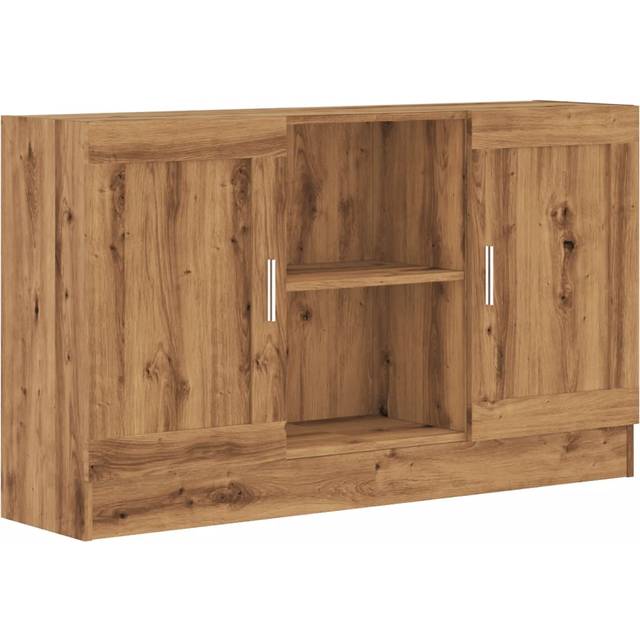 vidaXL Sideboard Artisan Oak 120x30.5x70 cm Engineered Wood - Brown