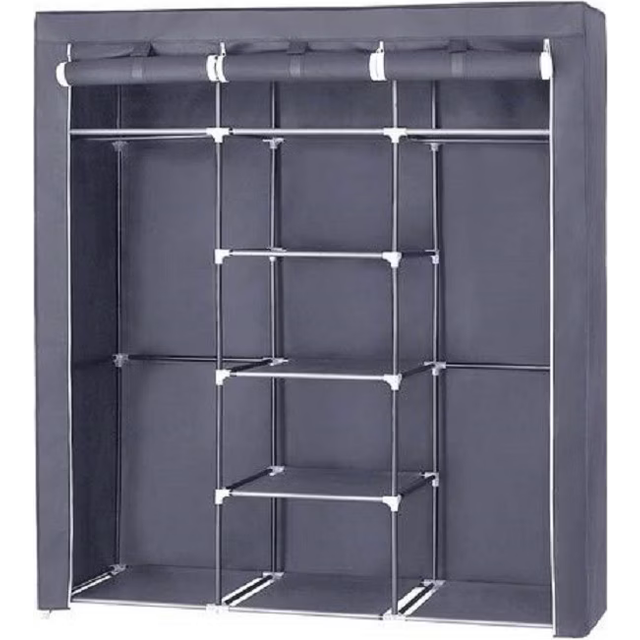 Canvas Wardrobe, Grey