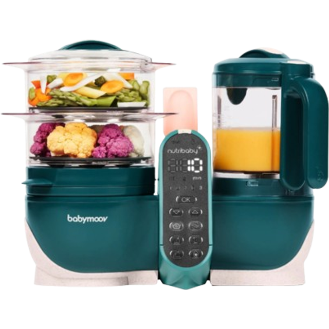 Babymoov Nutribaby(+) Opal Green 6-i-1 matberedare för baby