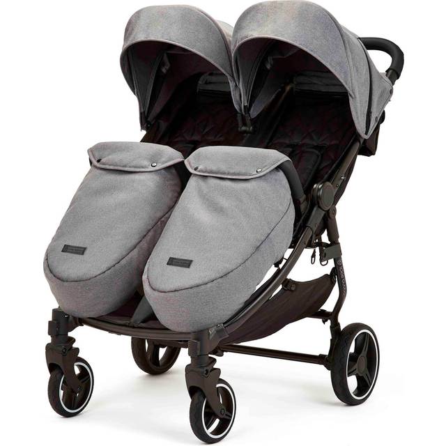 Ickle Bubba Venus Prime Double Stroller-Space Grey