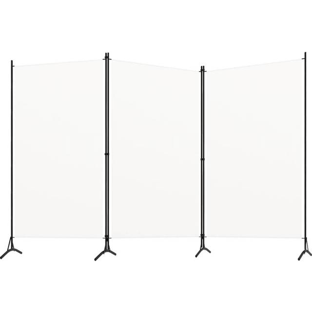 3-Panel Room Divider White 260x180 cm Vidaxl