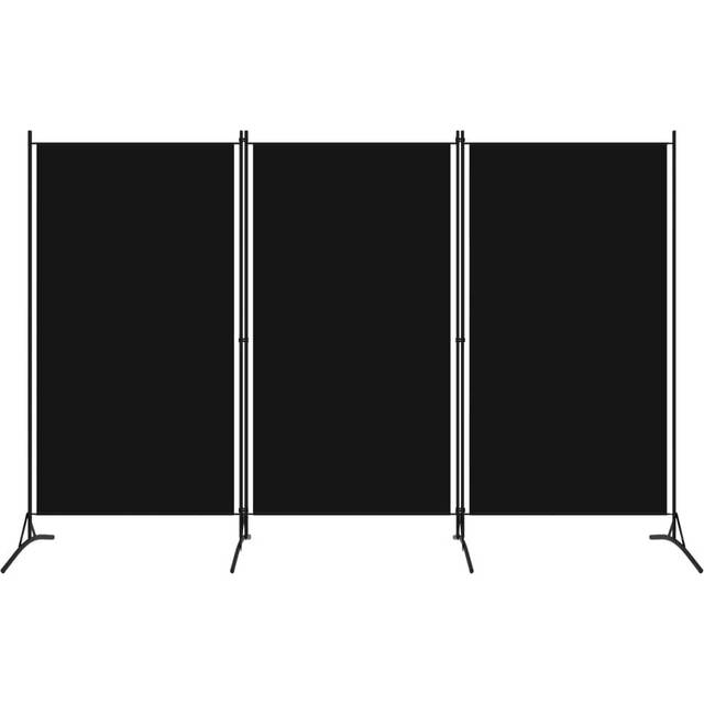 Vidaxl 3-panel Room Divider Black 260x180 Cm