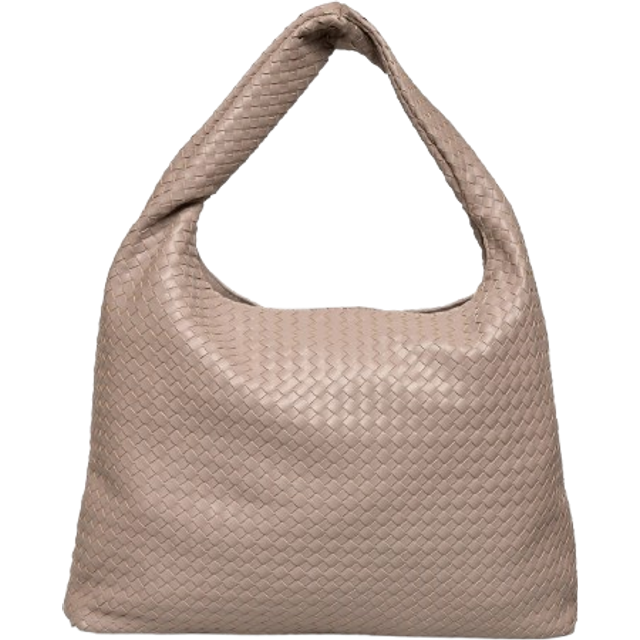 GINA TRICOT Braided Large Bag |Beige |One Size