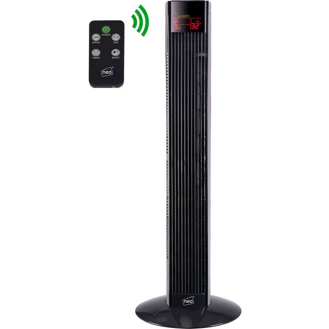 Neo Free Standing Fan with Remote Control - Black