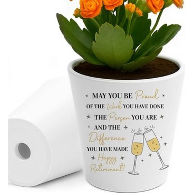 Retirement gifts for women ceramic plant pot congratulations happy retirement