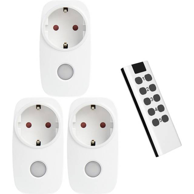(#5) Smart Remote Control Socket Set Universal EU Outlet With Night Light Outlet Wireless 433 Mhz Compatible