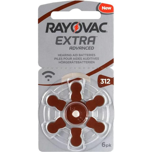 Varta Rayovac batteri för hörapparat 312 (6 st)