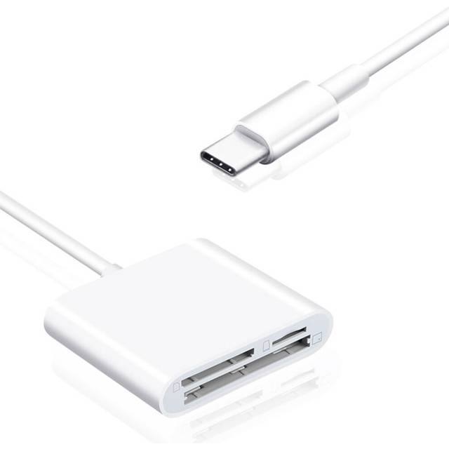 Plastic Housing Digital Camera CF TF Card Reader Portable 3 in 1 Type-c Interface Computer Smart Phone Adapter