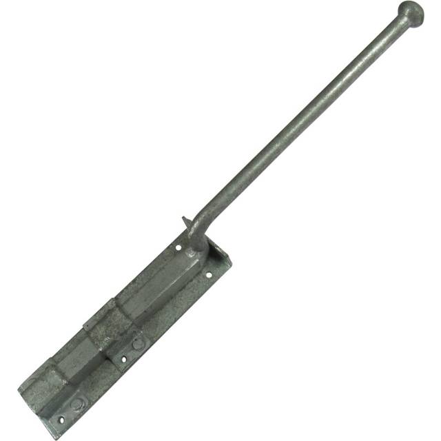 "(12"", Silver (Galvanize)) Monkey Tail Drop Down Bolt (Heavy Duty Gate Door)"