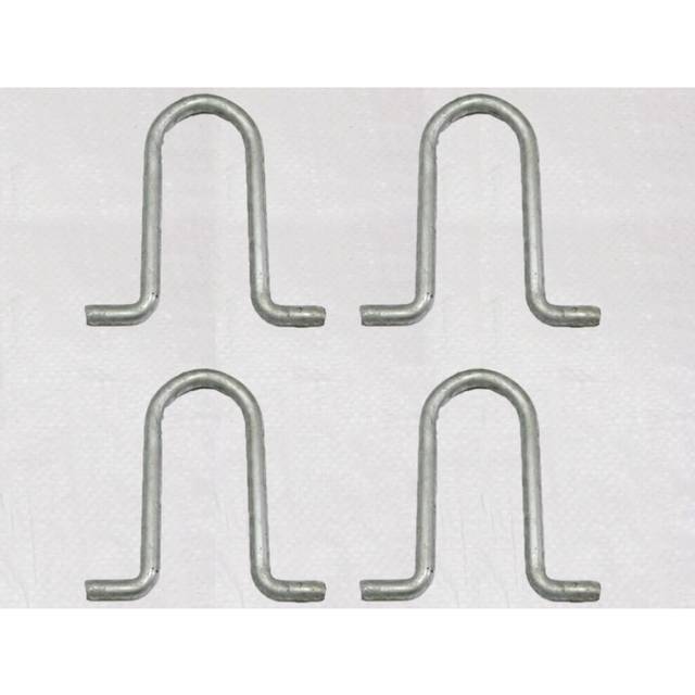 x4 Galvanised Concrete In 'U' Bolts - Caravan Tether Ground Anchor Security