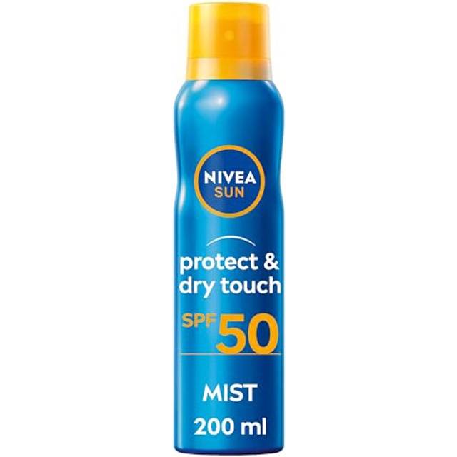 NIVEA SUN Protect & Dry Mist SPF50 200ml - Invisible, Water-Resistant, Non-Greasy SPF Spray