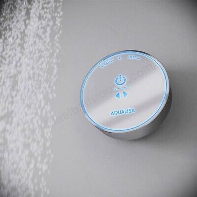 Aqualisa Quartz Blue Smart Digital Shower Concealed W/ Adjustable Head (gravity Pumped), Silver