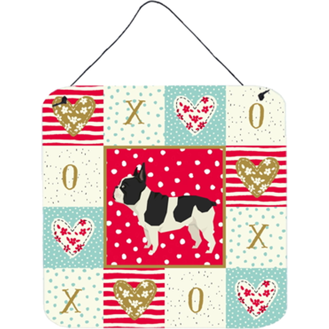 """""Caroline's Treasures French Bulldog Love Door Hanging Prints wall-decor  Multicolor"""""