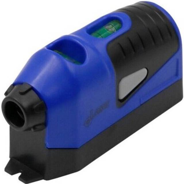 (Blue) Mini Vertical Spirit Level Tool Laser Levels Laser Guided Level Line Measurement Gauge Tool