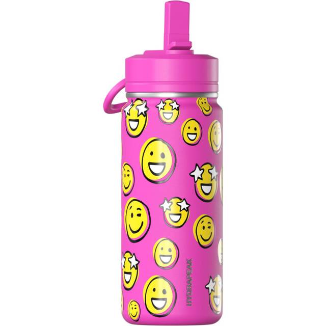 Hydrapeak Mini 20oz Fun Sticker Print Water Bottle with Straw Lid  Stainless Steel Double Wall Insulated Water Bottle  Leak-Proof and Spill-Proof Wate