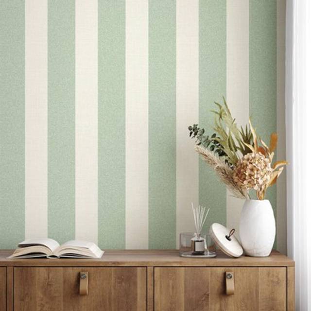 Pink Green Stripe Wallpaper Textured Washable Stripes Paste The Paper Fine Decor