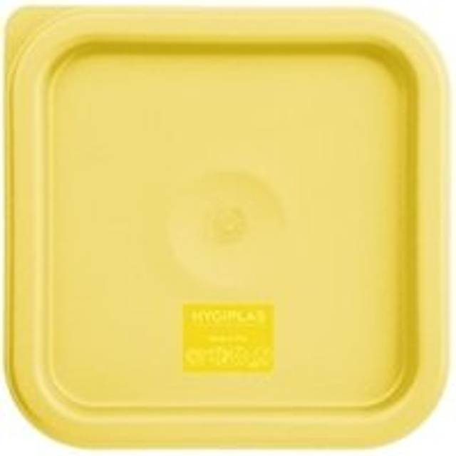Hygiplas Square Food Storage Container Lid Yellow Small