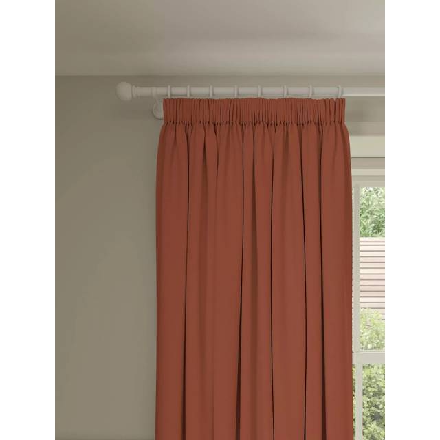 John Lewis Pure Cotton Pair Lined Pencil Pleat Curtains