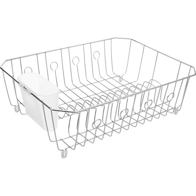 Rubbermaid Disinfectant In-Sink Dish Drainer  Chrome  Large (FG6032ARCHROM)