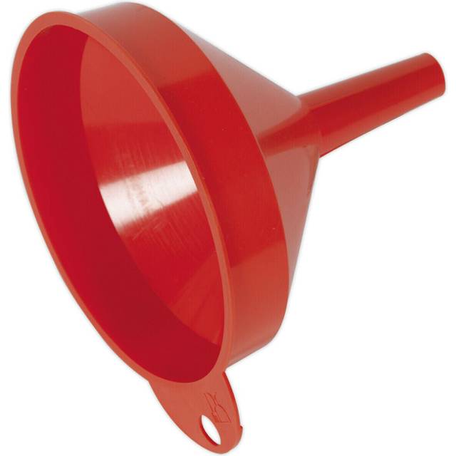120mm Small Funnel - Fixed Spout - Ventilation Tube - Grip Tab With Hanging Hole