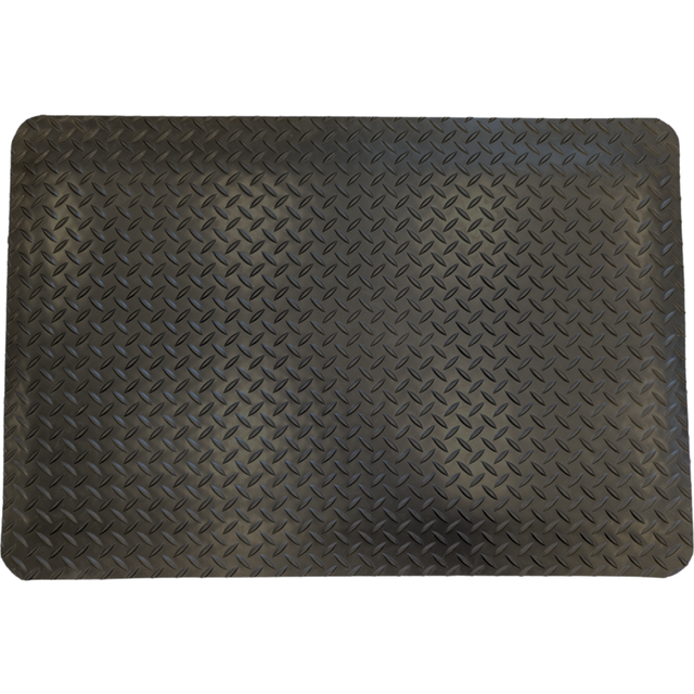 Anti Fatigue Mat - Comfort Foam Backing - Checker Surface- 90cm x 60cm