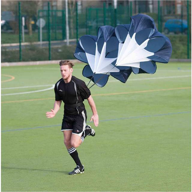 Loops 42 Inch Proffesional Dual Speed Chute Football Resistance Running Training Belt - One Size