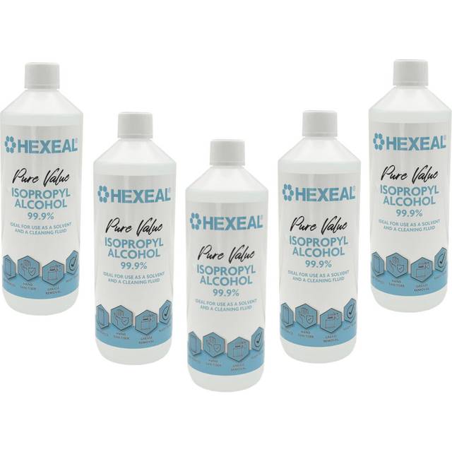Hexeal Pure Value 99.9% Isopropyl Alcohol 5L â Disinfect, Sanitising & Cleaning