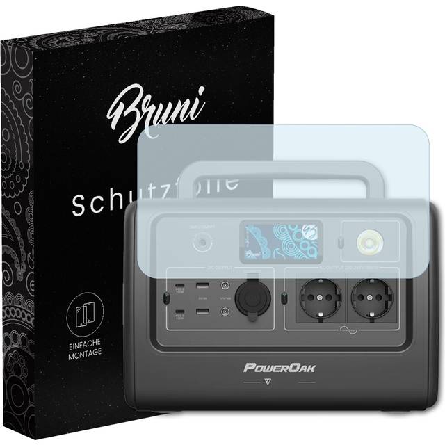 Bruni 2x Protective Film For Bluetti Eb70 Screen Protector Screen Protection