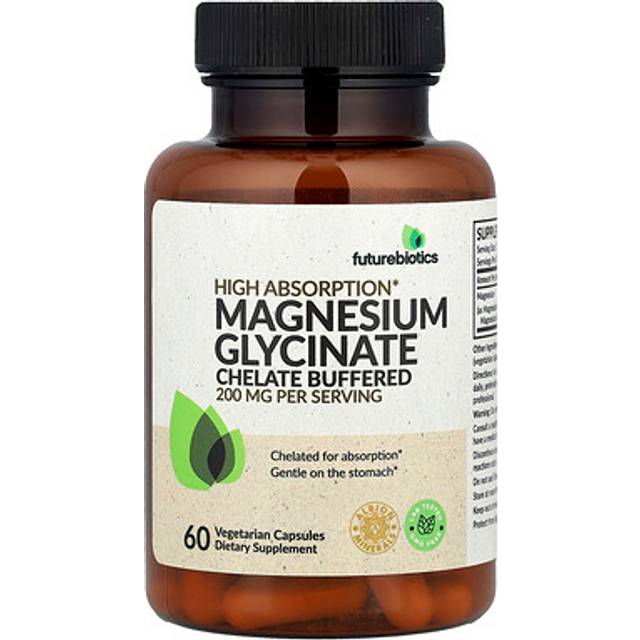 Futurebiotics  Magnesium Glycinate  60 Vegetarian Capsules (100 mg per Capsule)