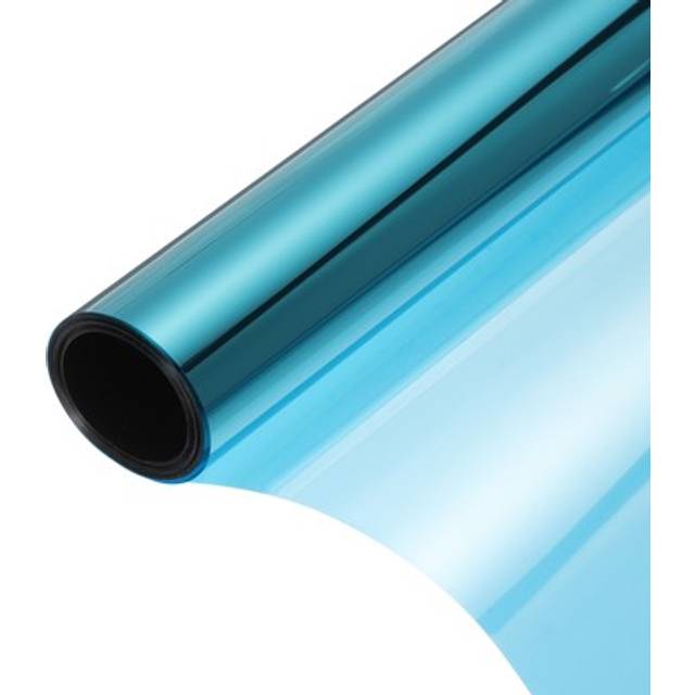 Reflective Window Film One Way Daytime Mirror Privacy,light Blue Silver 17x16'