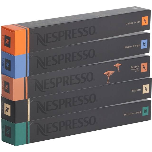 50 Nespresso Coffee Capsules Lungos and Ristretto Mix