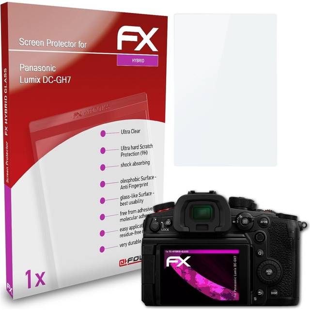 Atfolix Glass Protector For Panasonic Lumix Dc-gh7 9h Hybrid-glass