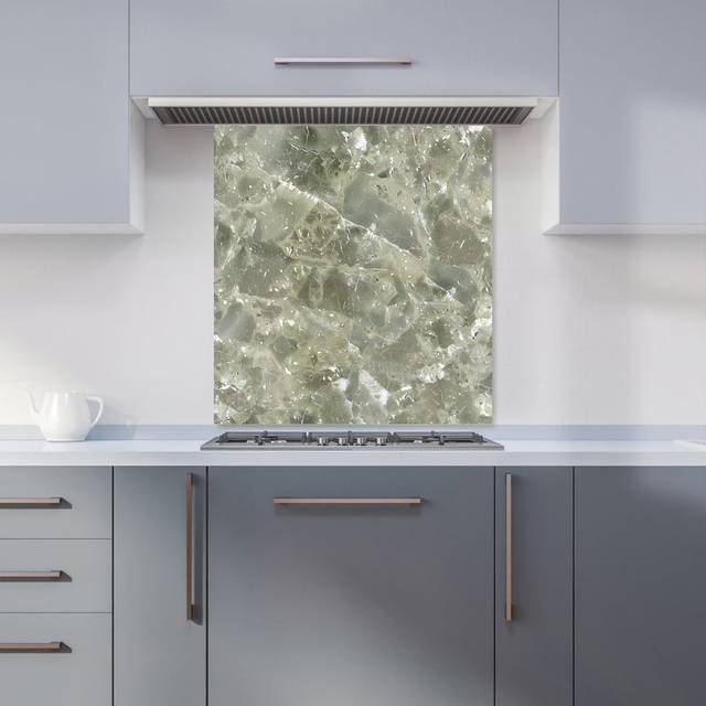 Warren Reed - Designer Sage Green Quartz Effect Kitchen Splashback W700Mm X H750Mm, Multi