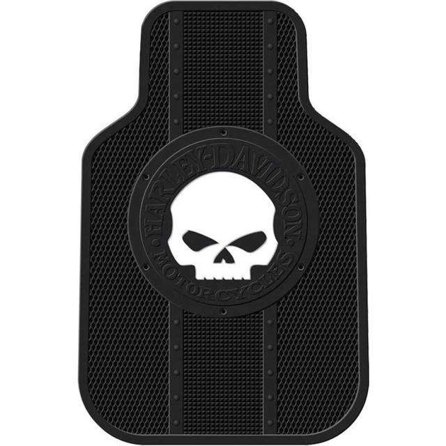 Harley-Davidson Floor Mats Willie G Skull Universal-Fit Front Set of 2 Mats 1476