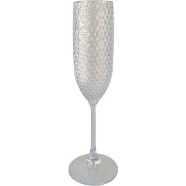 George Home Plastic Clear Champagne Glass