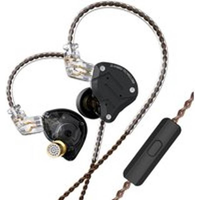 KZ ZS10 Pro 3,5 mm trådbundna in-ear hörlurar 1DD+4BA Hybrid HiFi Musik hörlurar Sport Headset 2pin With Mic svart