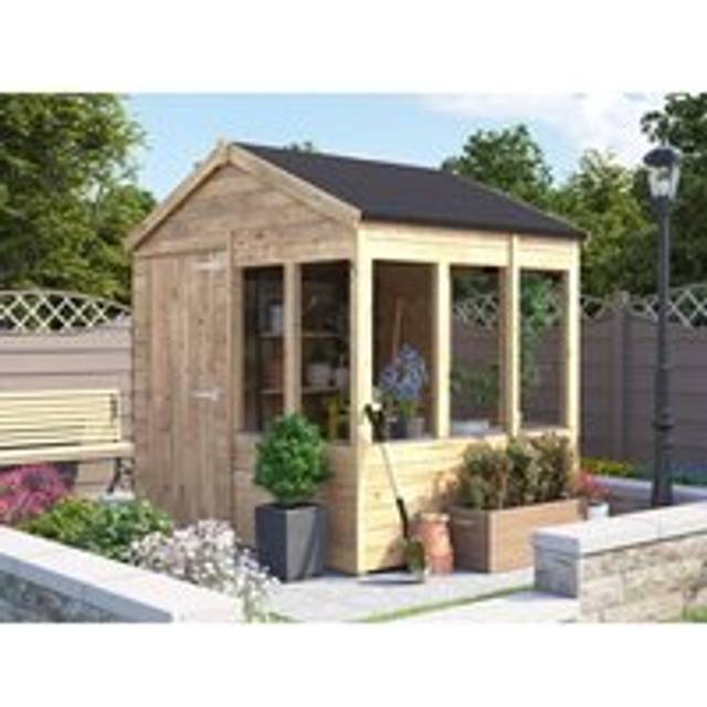 Dunster House Potting Shed Apex Roof W8' x D6' (W2.4m x D1.8m) Overlord Modular