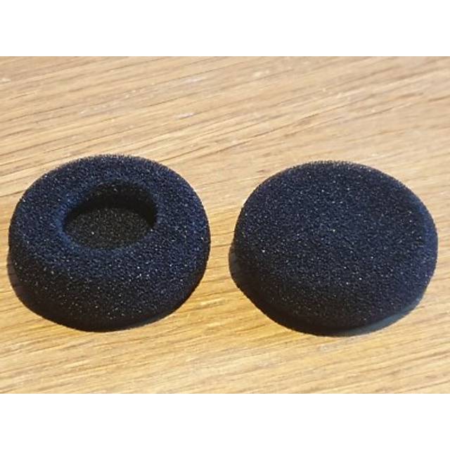 2 x on-ear headphone foam ear pad covers 27mm qtx sound replacement pads black