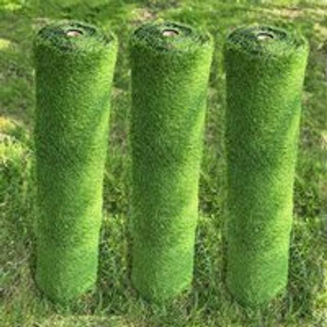 20mm Pile Artificial Lawn Grass (4m x 1m) - Pack of 3