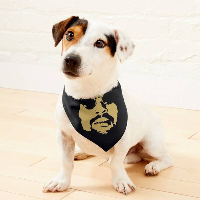 (Moodymann=2968) 2-in-1 Pet Bandana Collar with Quick Release Buckle & D-Ring Adjustable Cat Scarf for Large/XLarge/XXLarge Dogs, Double-Sided Polyest