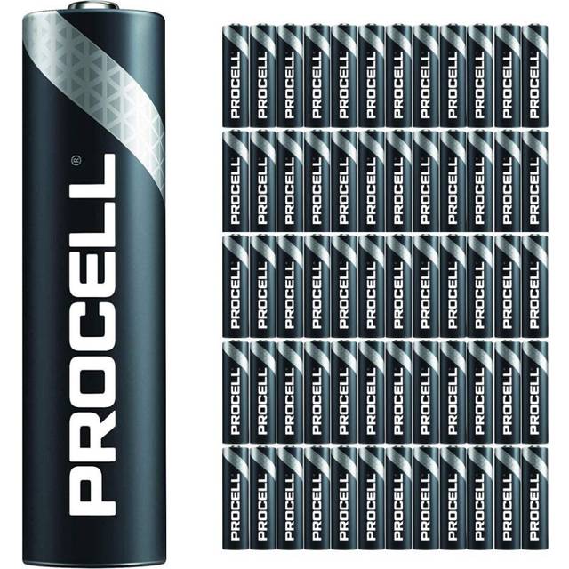 60 Pack - Duracell Procell AAA Batteries | 1.5V Industrial Power Alkaline Battery | Home or Office Use | Car Air Freshener Promo Pack | Reliable Long