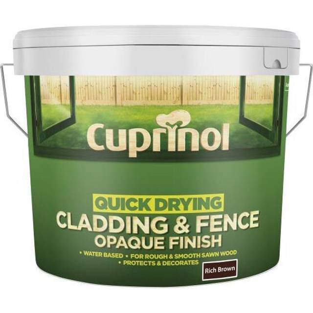 (Rich Brown) Cuprinol Quick Drying Cladding & Fence Opaque 10L