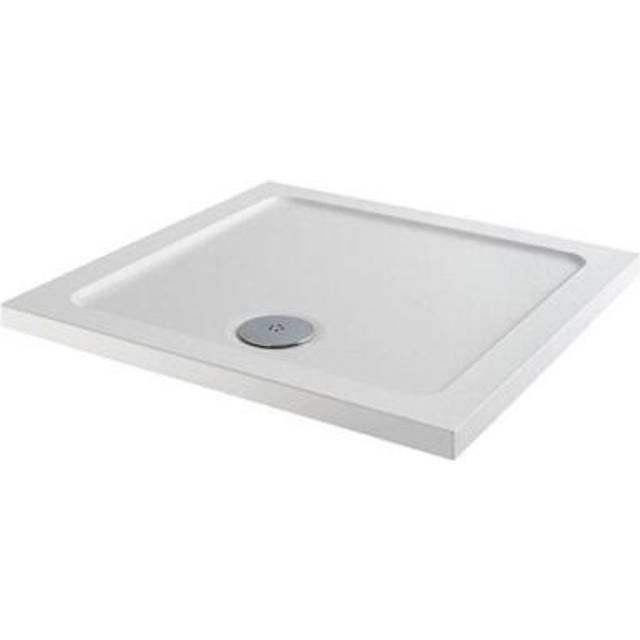Elements Anti-Slip Square Shower Tray 800mm x 800mm (inc Waste) - MX