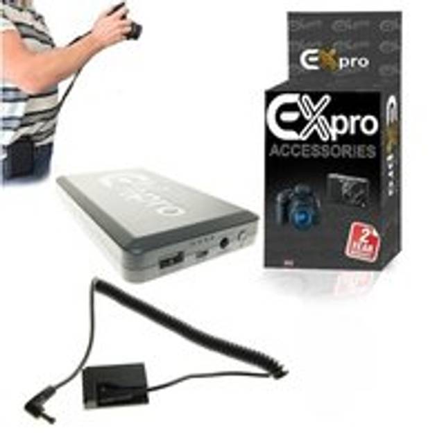 Ex-Pro® Canon DR-E15 LP-E12 On-The-Move 16000mAh Rechargeable Battery Power System replacing Battery Grip Battery for Canon