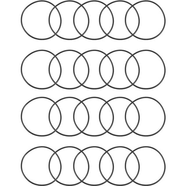 sourcingmap 20 Pcs 30mm OD 1mm Thick Black Rubber O Ring Seal Washer Replacement