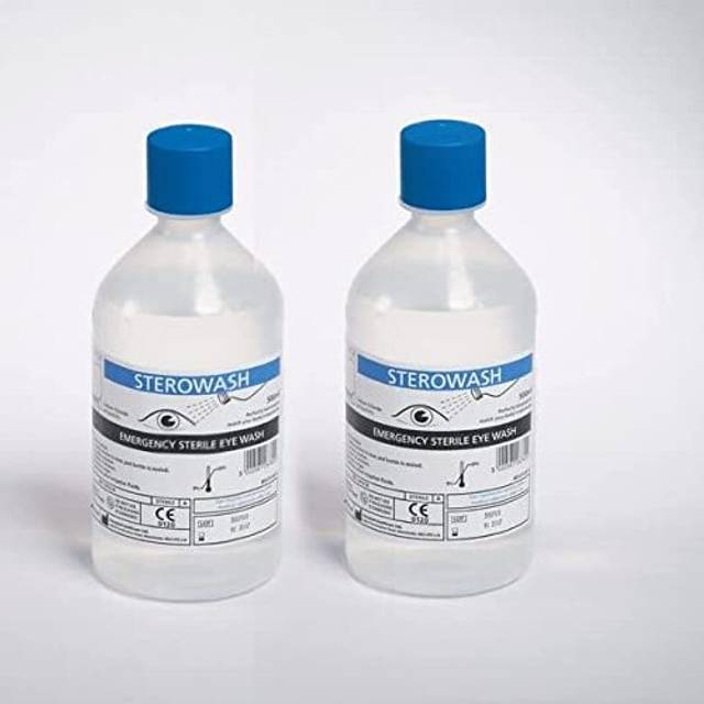 Saline Eye Wash Solution - 2 x 500ml Bottles