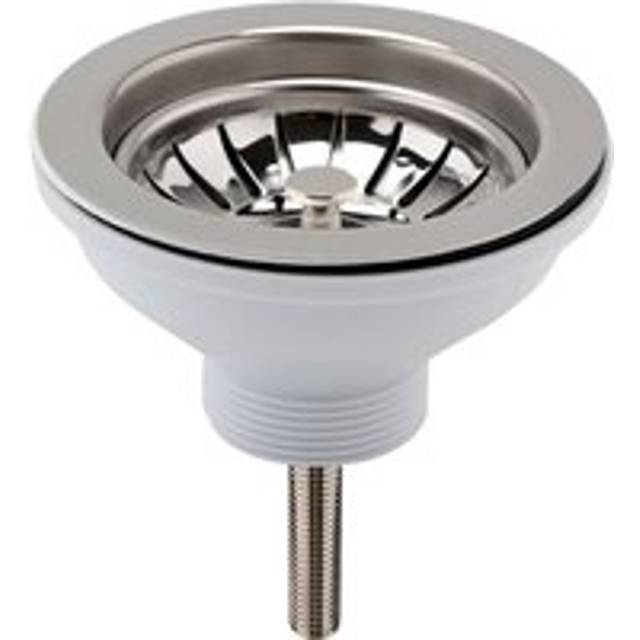 Fireclay Kitchen Sink Basket Strainer Waste - 90mm - Chrome - Balterley