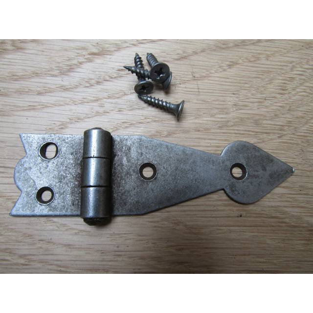 Pair Of Arrow Head Cabinet Hinges Antique Iron by Ironmongery World