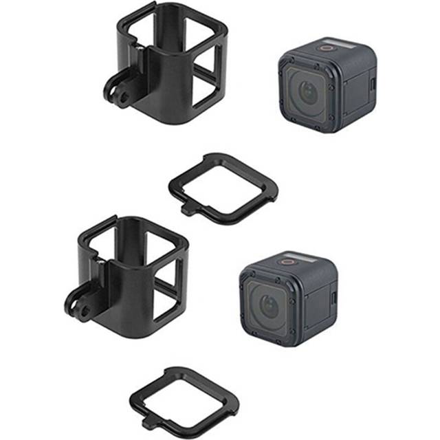2X Aluminum Alloy Case Camera Aluminum Alloy Standard Protective Housing Frame for Hero 5 Session/Hero 4 Session