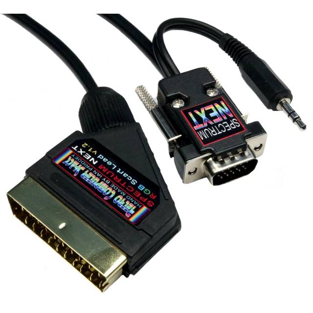 Zx Spectrum Next High Quality Rgb Analog Scart Lead Video Cable Tv Lead